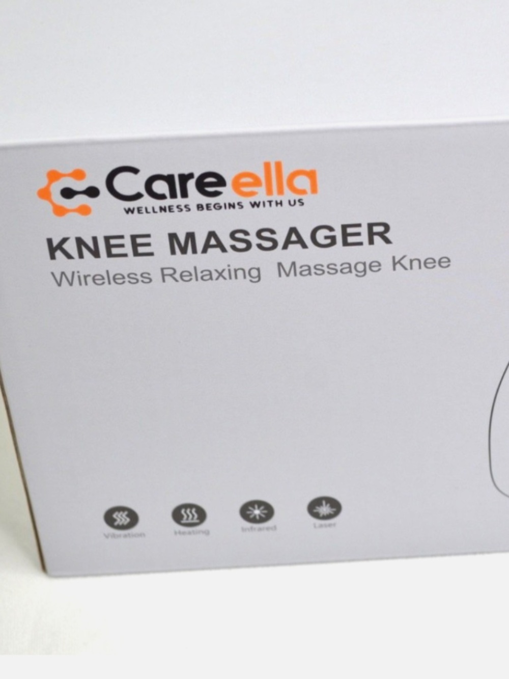 Careella Wireless Knee Massager with Heat and Red Light - Knee Heating Pad